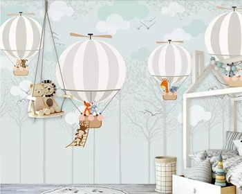 Пользовательские обои мультфильм воздушный шар фон детской комнаты украшение дома гостиная спальня 3D обои
