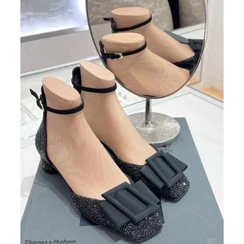 Уютные Босоножки С пряжкой, Zapatos De Tacon Mujer Elegante, Элегантная Женская Обувь Из Лакированной Кожи, Дизайнерские Туфли На Роскошном Каблуке Chaussure Femme