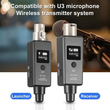 Адаптер беспроводного микрофона USB-зарядка U3 Приемник-передатчик беспроводной микрофонной системы для аудиомикшера