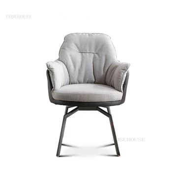 Офисные стулья Nordic с поворотным механизмом, Современная офисная мебель, Домашний компьютерный стул, простое кресло с мягкой подушкой, геймерское кресло с креативной спинкой.