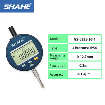 Цифровой индикатор с высоким разрешением SHAHE 0,2 мкм, Индикатор Шкалы Прецизионного инструмента 0,5 