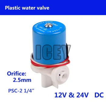 Электромагнитный Клапан Водяной Фитинг 2-Ходовой Пластиковый Pure RO Water Machine Специальный Электромагнитный Клапан DC24V DC12V AC 110V 220V 1/4 