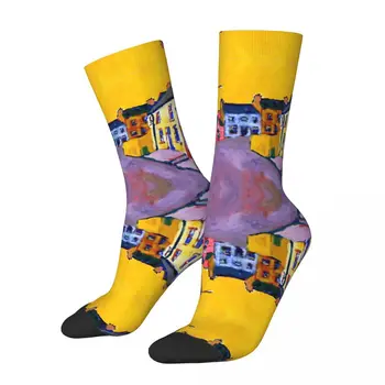 Eyeries (графство Корк, Ирландия) Классические чулки R117 Лучше продаются Эластичные носки с юмористическим графическим контрастом цветов