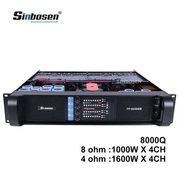 Sinbosen 8000Q 4-канальный модуль усилителя динамика мощностью 1000 Вт для звуковой системы