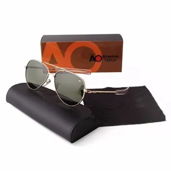 новые в моде пилотные металлические солнцезащитные очки женщины мужчины 2023 роскошные брендовые дизайнерские очки ao в стиле ретро для вождения vintage oculos de sol uv400