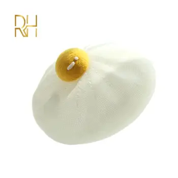 RH Весна Лето, большое яйцо-пашот, дышащие трикотажные тонкие литературные милые женские береты с жареным желтком для взрослых