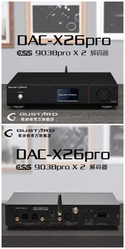 Gustard DAC-X26PRO MQA DAC ESS9038 PRO * 2 Синтезатор часов Bluetooth 5.0 K2 X26 PRO DSD512 PCM768KHz декодер 20-20 кГц/±0,1 дБ