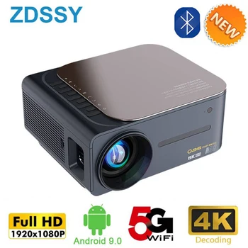 ZDSSY M8 Собственный Проектор 1080P Android 9,0 450ANSI 2,4 G и 5G Двойной WiFi Bluetooth 4K Видеодисплей Beamer Встроенный Динамик Box