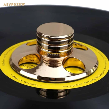 Стабилизатор диска винилового проигрывателя LP с золотым сплавом Hi-Fi Рекордный вес/рекордный зажим