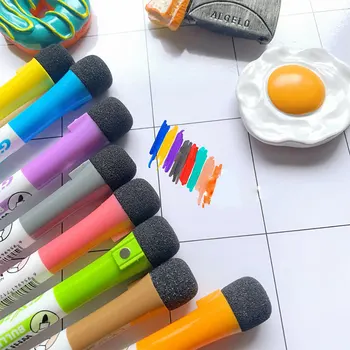 Магнитная маркерная ручка для белой доски 8 цветов Сухой Ластик Детская ручка для рисования Маркер для доски Школьные принадлежности