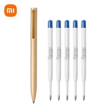 Оригинальная Xiaomi Mijia Metal Signature Mi Pen 0,5 мм Гелевая Ручка для Подписи PREMC Smooth Swiss Refill MiKuni Japanese Ink Business