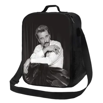 Крутая термоизолированная сумка для ланча Johnny Hallyday, французский рок-певец, Многоразовый контейнер для ланча для пикника, коробка для еды Bento