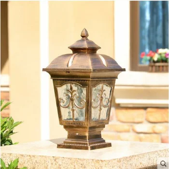 Европейский садовый светильник, настенный светильник, головной светильник, наружный водонепроницаемый светильник для садовой виллы, наружный настенный светильник для дверного столба