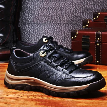 2021 новая мужская обувь из натуральной кожи на шнуровке, трендовая удобная мужская обувь, уличные британские модные мужские кроссовки с высоким берцем