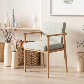 Походный стул для спальни, Уличный дизайн, мобильный офис, Обеденные стулья в Скандинавском стиле, Деревянный шезлонг для спальни, Корейская мебель