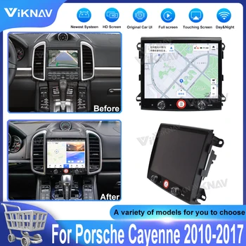 128 ГБ Android Auto Автомагнитола Для Porsche Cayenne 2010-2017 GPS Навигация Мультимедийный Плеер Стерео Сенсорный Экран Carplay