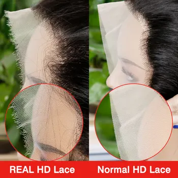 Бразильская невидимая прямая кружевная застежка из человеческих волос 13x4 в натуральную величину HD Фронтальная С волосами младенца Прозрачная кружевная застежка 4x4 HD Remy