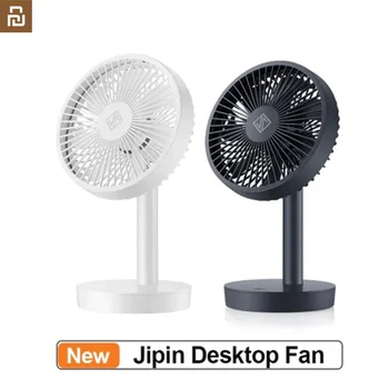 Youpin Jipin Бесшумный настольный вентилятор 4000 мАч USB Перезаряжаемый 4 режима скорости ветра охлаждающий осциллирующий вентилятор для офиса и общежития