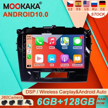 6 + 128 Г Android10 Для Suzuki Vitara 4 2014-2018 Автомобильный Радио Мультимедийный Видеоплеер Навигация GPS CARPLAY Аксессуары Auto2 DinNODVD