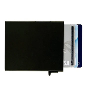 Боковая накладная накладка RFID с несколькими картами, коробка для карт из алюминиевого сплава, многофункциональный зажим для наличных, чехол для кредитных карт