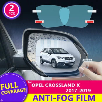 для Opel Crossland X 2017 2018 2019 Полное покрытие зеркала заднего вида Непромокаемая пленка Противотуманная Наклейка на зеркало заднего Вида Автомобильные Аксессуары