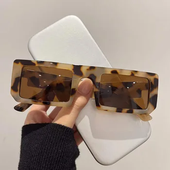 Классические винтажные Брендовые дизайнерские квадратные солнцезащитные очки Женские для мужчин 2023 Модные солнцезащитные очки роскошных модных оттенков в стиле панк-хип-хоп UV400