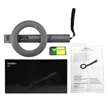 Металлоискатель DM3004A Ручная сигнализация Высокочувствительный сканер металла Средство проверки безопасности Pinpointer Поисковая катушка Инструмент обнаружения металла