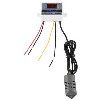 Цифровой регулятор влажности, гигрометр, переключатель контроля влажности 0 ~ 99% относительной влажности, Гигростат с датчиком влажности AC220V