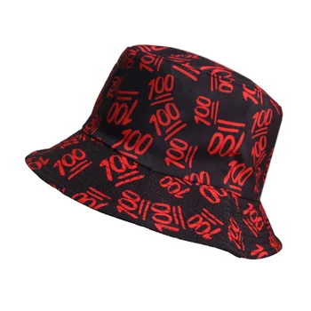 Черный, Красный, летний, 100 Очков, Рыбацкая панама в стиле хип-хоп, 100-процентная Солнцезащитная шляпа, Панама, Уличная мужская кепка-козырек