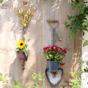 29,5-дюймовый красочный садовый инструмент, подвесная сеялка, грабли для декора наружных стен фермерского дома