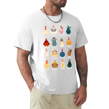 Футболка с милым цыпленком, футболки с графическим рисунком, летняя мужская одежда, футболка для мужчин