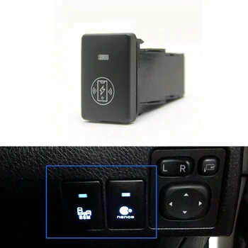1 шт. Автомобильная Синяя кнопка переключения беспроводной зарядки телефона для Toyota Camry Prius Corolla Prado RAV4 Аксессуары