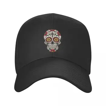 Классическая бейсболка с мексиканским черепом для мужчин и женщин, дышащая спортивная кепка для папы