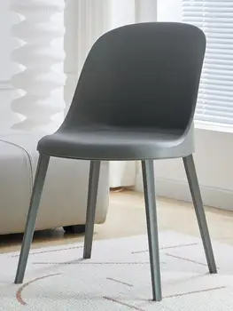 Популярный новый онлайн красный стул в современном простом домашнем стиле, студенческий стул с ленивой спинкой, скандинавский обеденный стул, стул для домашнего стола