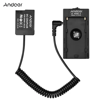 Адаптер-держатель Батарейной платы Andoer NP-F970 F750 с Двойным Интерфейсом USB + Соединитель-Манекен NP-W126 для камер Fuji