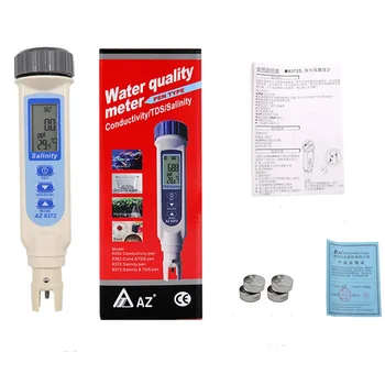 AZ8372, Тестер солености TDS, измеритель качества воды, детектор солености, версия для морской воды