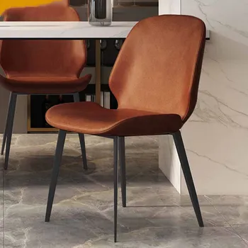 Классика минимализма Роскошный обеденный стул Скандинавская подушка Удобное кресло для отдыха в гостиной Дизайнерская мебель Silla Comedor