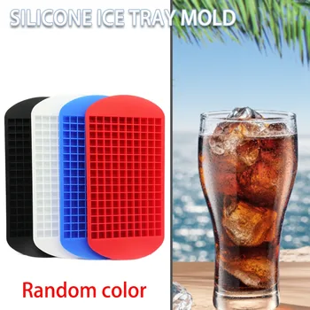 Новое поступление Силиконовая форма для кубиков льда с 160 сетками Гибкая квадратная форма для кубиков льда DIY Мини-лоток для кубиков льда Кухонный Инструмент