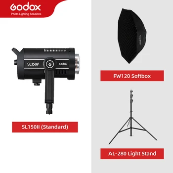 Godox SL150II SL-150W II LED Video Light 150W Bowens Mount Сбалансированный Дневной свет 5600K 2.4G Беспроводная X-система для интервью