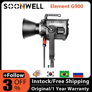 SOONWELL Element G900 2600K-6000K Двухцветный Светодиодный Фотосъемочный Стробоскопический Светильник Водонепроницаемый мощностью 900 Вт с креплением Bowens для Видеостудии