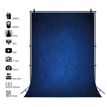 Laeacco Темно-синий Градиентный Однотонный текстурный узор Для фотосъемки портрета новорожденного, фон для фотосъемки, Фотостудия