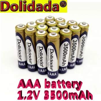 Аккумулятор Dolidada 1.2 В AAA 3500 мАч Ni-MH Перезаряжаемый аккумулятор типа аа для CD/MP3 плееров, фонариков, пультов дистанционного управления
