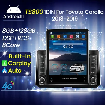 Автомобильный мультимедийный видеоплеер Android 11 с сенсорным экраном 9,5 дюйма для Toyota Corolla 12, автомобильное радио, GPS-навигация, Carplay 2018 - 2020 гг.