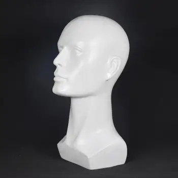 Пластиковая модель головы манекена, 1 шт. Черная Белая Многофункциональная мужская маска, Очки, шляпа, парик, реквизит для показа