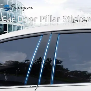 Отделка средней колонны окна двери автомобиля, Декоративная защитная полоса, наклейки для Nissan Qashqai J11 2016 2017 2018 2019 2020 2021