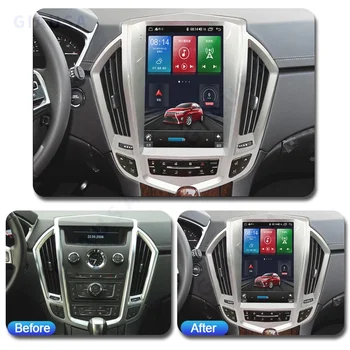 Автомагнитола 2 Din для Cadillac SRX 2008 - 2012 Android 12 Стерео Автомагнитола с экраном Tesla Radio Player Автомобильная GPS навигационная головка