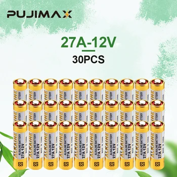 PUJIMAX Новый Щелочной Аккумулятор 27A 12V 30 ШТ 27MN A27 Одноразовый Сухой Аккумулятор Для Дверного Звонка/Автосигнализации/Walkman/Часов/ Калькулятора и т. Д