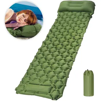 Открытый надувной спальный коврик, надувная воздушная подушка, походный коврик с подушкой, Надувной матрас, подушка для сна, Надувной диван