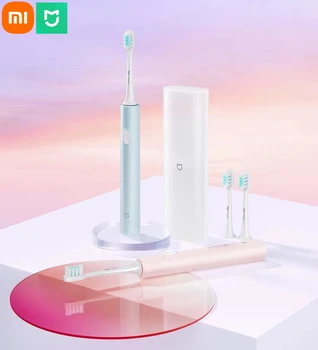 Новая Звуковая Электрическая Зубная Щетка Xiaomi Mijia T200C Бытовой Type-C Перезаряжаемый IPX7 Водонепроницаемый Ультразвуковой Очиститель Зубов Mi Для взрослых