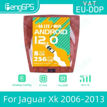 Для Jaguar Xk 2006-2013, автомобильное радио Tesla Style Android 11, мультимедийный плеер, Bluetooth, GPS-навигация, головное устройство с сенсорным экраном.